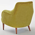 Кресло велюровое горчичного цвета Diaspro Mustard Armchair варинант исполнения - 3 | Loft Concept в Грозном