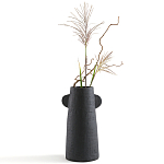 Ваза Serené Ceramic Vase Черная варинант исполнения - 3 | Loft Concept в Грозном