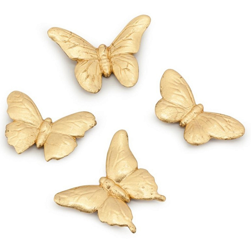Аксессуар Set Butterfly Mini Золотой Белый Аксессуар Set Butterfly Mini Золотой Белый в Грозном | Loft Concept