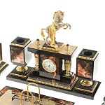 Настольный письменный набор из яшмы и долерита с декором в виде коня Manager Organizer варинант исполнения - 2 | Loft Concept в Грозном