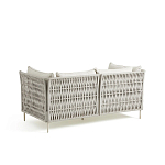 Диван садовый с плетеными ремешками и спинкой  Kleo варинант исполнения - 6 | Loft Concept в Грозном