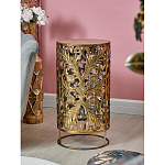 Столик приставной с цветочной резной фактурой Madagascar варинант исполнения - 5 | Loft Concept в Грозном