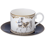 Чайный сервиз из фарфора с изображением лошадей на 6 персон 14 предметов Porcelain Horse Set варинант исполнения - 2 | Loft Concept в Грозном