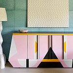 Дизайнерский комод с геометрическим рисунком Arredi варинант исполнения - 3 | Loft Concept в Грозном