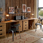 Настольная лампа с плафоном из перфорированного металла Elledge Table Lamp варинант исполнения - 4 | Loft Concept в Грозном