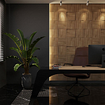 Гипсовая 3D панель с принтографией PM-08 варинант исполнения - 1 | Loft Concept в Грозном