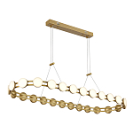 Люстра овальная с круглыми светодиодными источниками света Maxine Light варинант исполнения - 5 | Loft Concept в Грозном