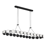 Люстра овальная с круглыми светодиодными источниками света Maxine Light варинант исполнения - 9 | Loft Concept в Грозном