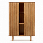 Буфет из ясеневого шпона с открытыми полками и 2-мя раздвижными дверями Toinette варинант исполнения - 2 | Loft Concept в Грозном