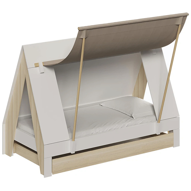 Кровать в детскую в виде домика Tiny Townn Bed Белый Бежевый Розовый Зеленый шалфей Кровать в детскую в виде домика Tiny Townn Bed Белый Бежевый Розовый Зеленый шалфей в Грозном | Loft Concept