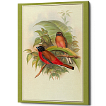 Постер на холсте с изображением птиц Blooming Birds Poster варинант исполнения - 7 | Loft Concept в Грозном