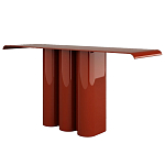 Консоль красная с цилиндрическим основанием Giorgio варинант исполнения - 1 | Loft Concept в Грозном