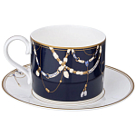 Чайный набор из фарфора с изображением лошадей на 6 персон 12 предметов Porcelain Horse Set варинант исполнения - 2 | Loft Concept в Грозном