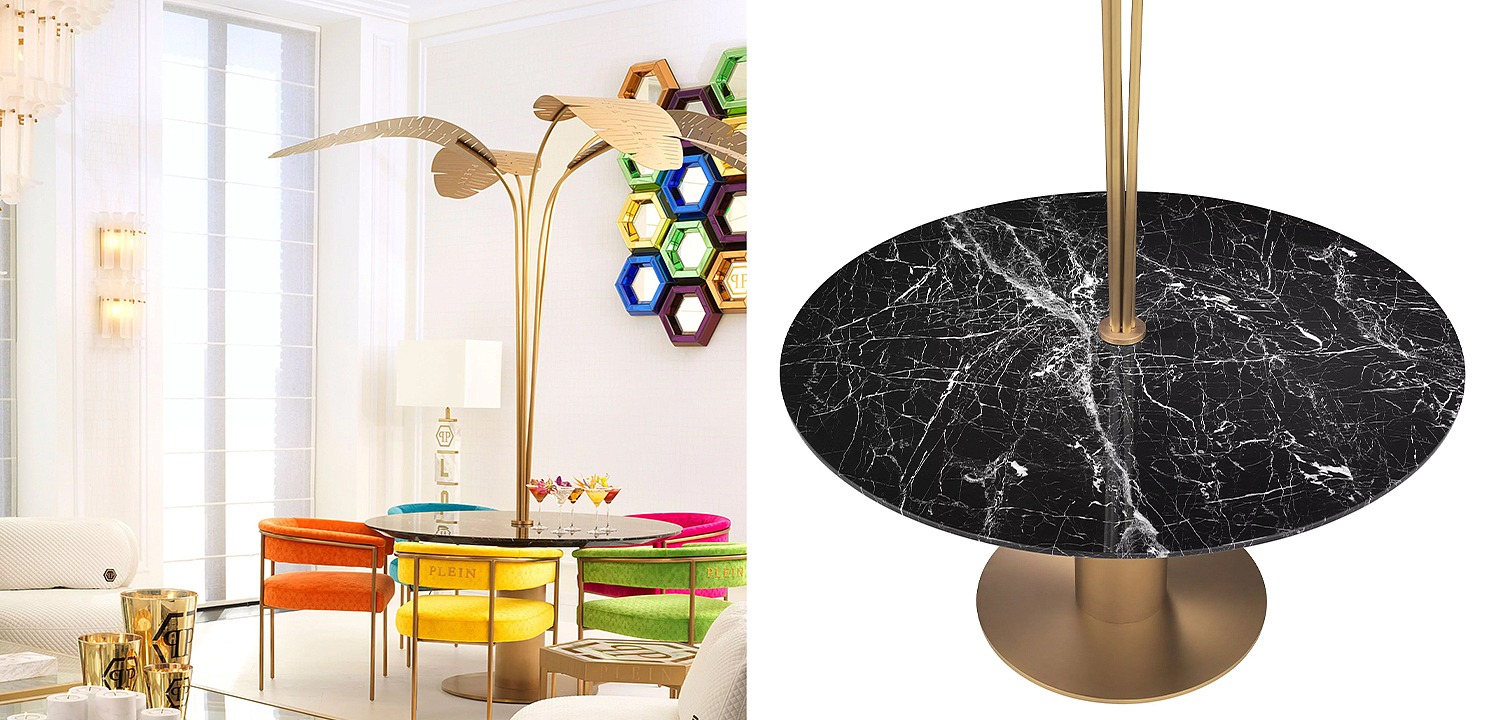 Круглый обеденный стол Philipp Plein Dining Table Palm Springs Круглый обеденный стол Philipp Plein Dining Table Palm Springs - Loft-Concept в Грозном