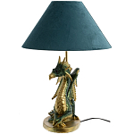 Настольная лампа с абажуром Дракон Green Dragon Синий абажур варинант исполнения - 5 | Loft Concept в Грозном
