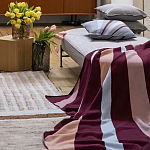 Плед из хлопка с геометрическим рисунком Elan Stripe Addison варинант исполнения - 6 | Loft Concept в Грозном