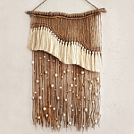 Дизайнерское Панно Дюна Макраме из нитей и бусин Wall Panel Dune варинант исполнения - 2 | Loft Concept в Грозном