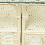 Комплект обеденный из ротанга Eloise grand white варинант исполнения - 14 | Loft Concept в Грозном