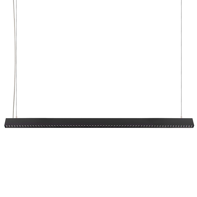 Подвесной светильник линейный металлический 120 см Louver Line Pendant Черный Белый Подвесной светильник линейный металлический 120 см Louver Line Pendant Черный Белый в Грозном | Loft Concept