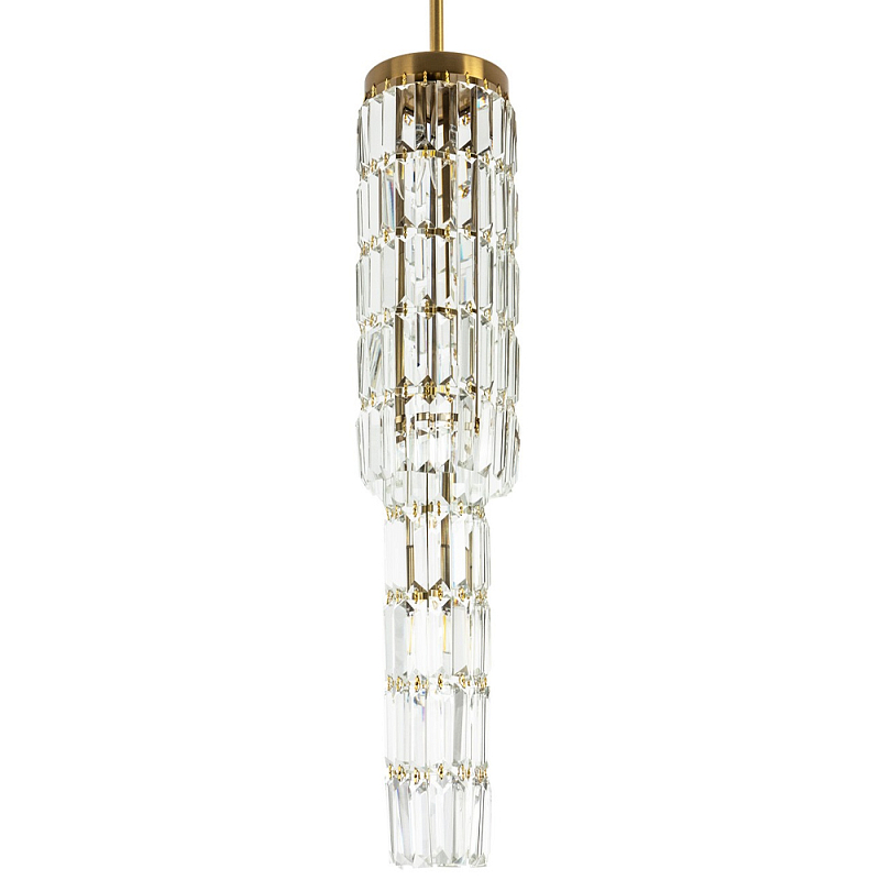 Многоярусная люстра с прямоугольными хрустальными подвесками Allard Crystal Chandelier 3 Прозрачное Стекло Латунь Многоярусная люстра с прямоугольными хрустальными подвесками Allard Crystal Chandelier 3 Прозрачное Стекло Латунь в Грозном | Loft Concept