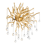 Бра с лучеобразным основанием и подвесками из прозрачного стекла в виде длинных капель Droplet Chandelier варинант исполнения - 3 | Loft Concept в Грозном