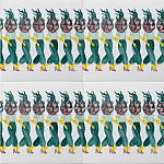 Плитка дизайнерская Фруктовый лес варинант исполнения - 1 | Loft Concept в Грозном