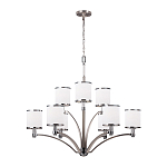 Люстра с белыми стеклянными плафонами в форме цилиндра Feiss варинант исполнения - 6 | Loft Concept в Грозном