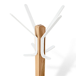 Вешалка с квадратным основанием и 4-мя белыми металлическими крючками Industrial Metal Rust варинант исполнения - 2 | Loft Concept в Грозном