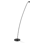 Торшер с изогнутой черной металлической стойкой и цилиндрическим плафоном Davide Groppi варинант исполнения - 1 | Loft Concept в Грозном