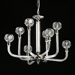 Люстра с 8-ю лампами и гранеными стеклянными плафонами Prism Gala варинант исполнения - 4 | Loft Concept в Грозном