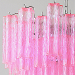 Элитная Люстра Textured Glass Pink Chandelier Ярко Розовое стекло варинант исполнения - 2 | Loft Concept в Грозном