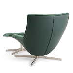 Кресло вращающееся с подставкой для ног зеленое Verdante варинант исполнения - 4 | Loft Concept в Грозном