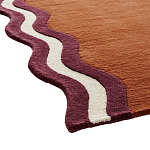 Ковер с оригинальной волнистой отделкой Woven from Wool варинант исполнения - 2 | Loft Concept в Грозном