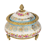 Шкатулка фарфоровая с цветочной росписью Eden Garden варинант исполнения - 1 | Loft Concept в Грозном