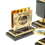 Настольный письменный набор из яшмы и долерита в подарочной упаковке Manager Organizer варинант исполнения - 8 | Loft Concept в Грозном