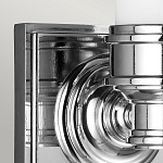 Бра для ванных комнат с матовым цилиндрическим плафоном на квадратном основании цвета хром Feiss варинант исполнения - 4 | Loft Concept в Грозном