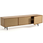 ТВ-тумба с декором из ротанга Pansy Rattan TV Stand варинант исполнения - 8 | Loft Concept в Грозном