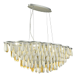 Люстра с подвесками в форме капель на серебристом каркасе Raindrop варинант исполнения - 5 | Loft Concept в Грозном