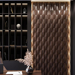 Гипсовая 3D панель с принтографией PM-36 варинант исполнения - 1 | Loft Concept в Грозном