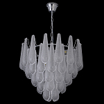 Люстра с подвесками из рифленного стекла в форме капель Textured Glass Chandelier варинант исполнения - 17 | Loft Concept в Грозном