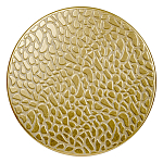 Журнальный столик с конусообразной основой и текстурной поверхностью золотого цвет Ethnic Metal варинант исполнения - 1 | Loft Concept в Грозном