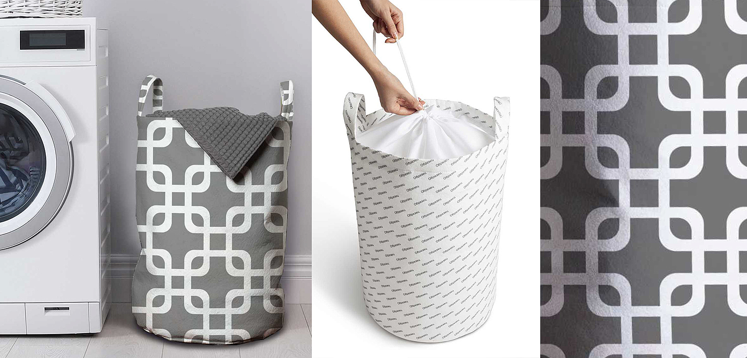 Корзина Squares on Gray Basket Корзина Squares on Gray Basket - Loft-Concept в Грозном