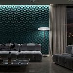 Гипсовая 3D панель с принтографией PM-17 варинант исполнения - 1 | Loft Concept в Грозном