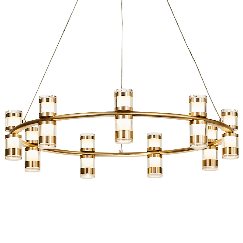 Люстра Gold Roul 60 Золотой Прозрачный в Грозном | Loft Concept 