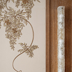 Обои с вышивкой ручной работы Deco Wisteria ﻿Midas colourway on Liso Pearl wool sateen варинант исполнения - 5 | Loft Concept в Грозном