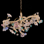 Люстра круглая с цветочным декором Miscellaneous herbs варинант исполнения - 1 | Loft Concept в Грозном