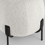 Пуф в ткани букле молочного цвета Pikelet варинант исполнения - 4 | Loft Concept в Грозном