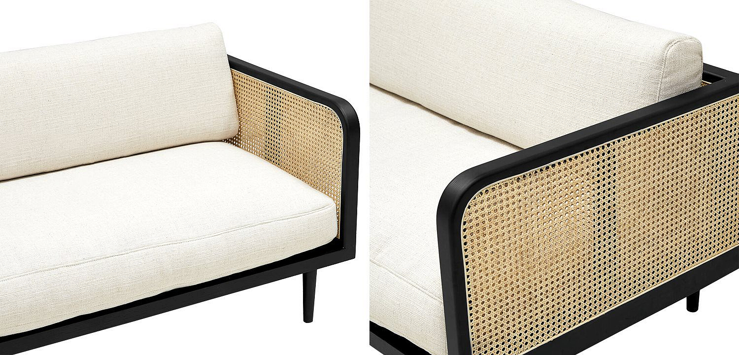 Диван Rattan Decor Sofa and Black Диван Rattan Decor Sofa and Black - Loft-Concept в Грозном