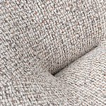 Кресло вращающееся круглой формы из серого шенилла Favorite Vacation Place варинант исполнения - 1 | Loft Concept в Грозном