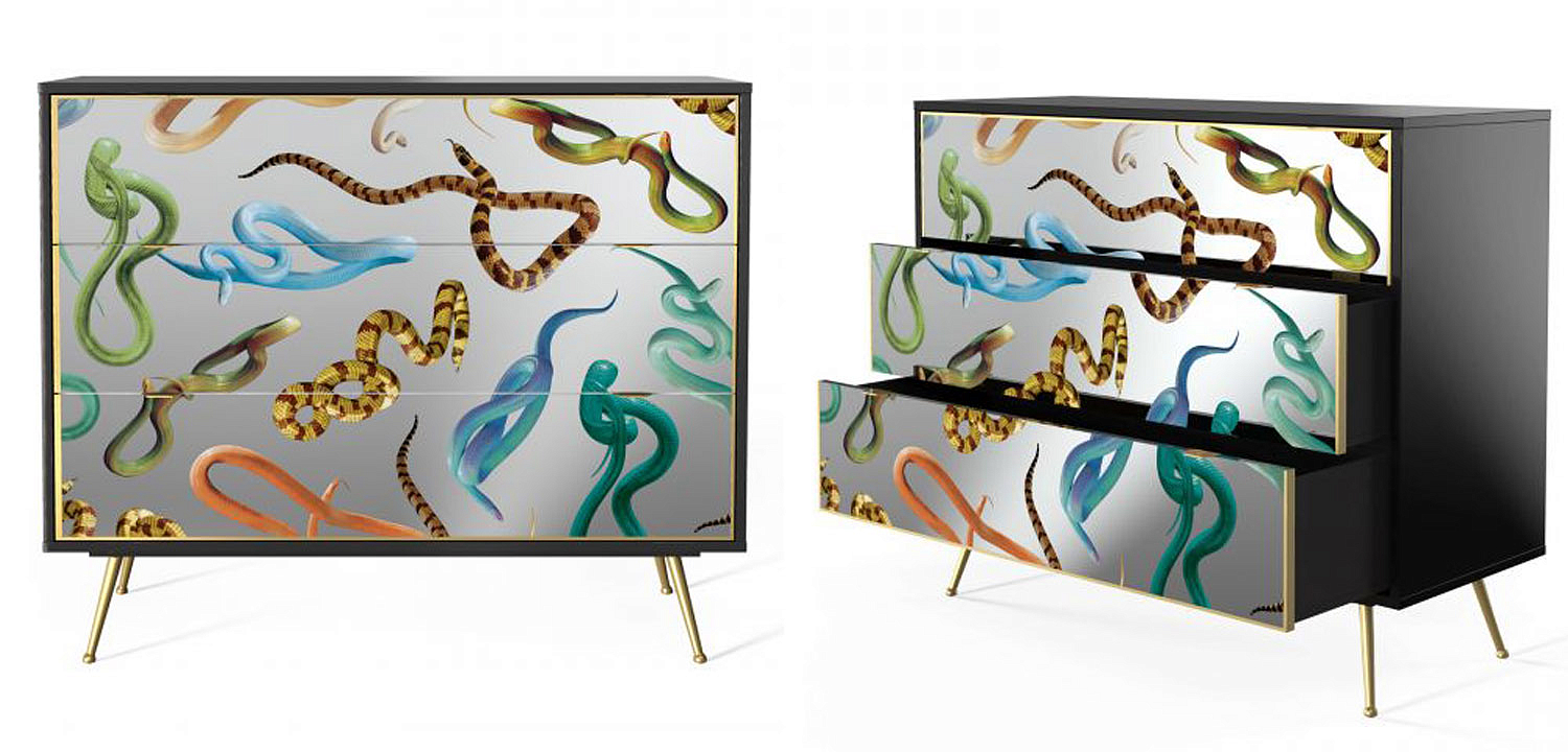 Комод Seletti Chest of Three Drawers Snakes Комод Seletti Chest of Three Drawers Snakes - Loft-Concept в Грозном